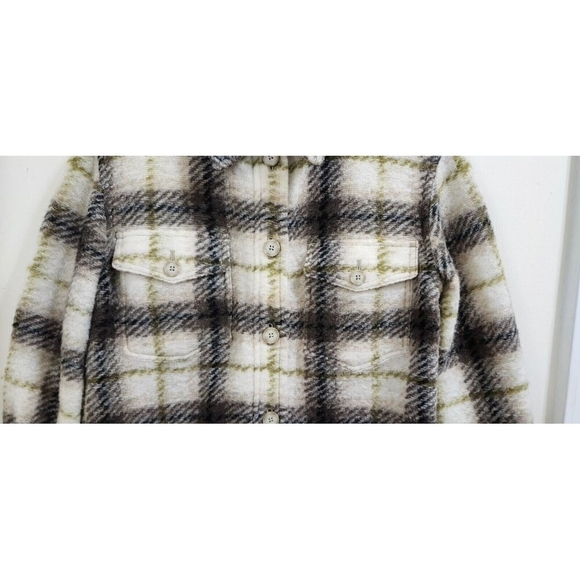 Wilfred Free Aritzia Plaid Wool Blend The Ganna Long Shacket Womens Small - Picture 5 of 16